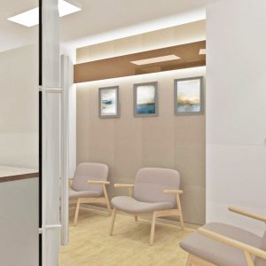 design sala de asteptare cabinet medical stomatologic